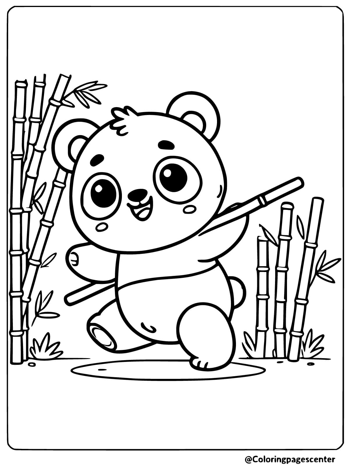 Panda Coloring Page