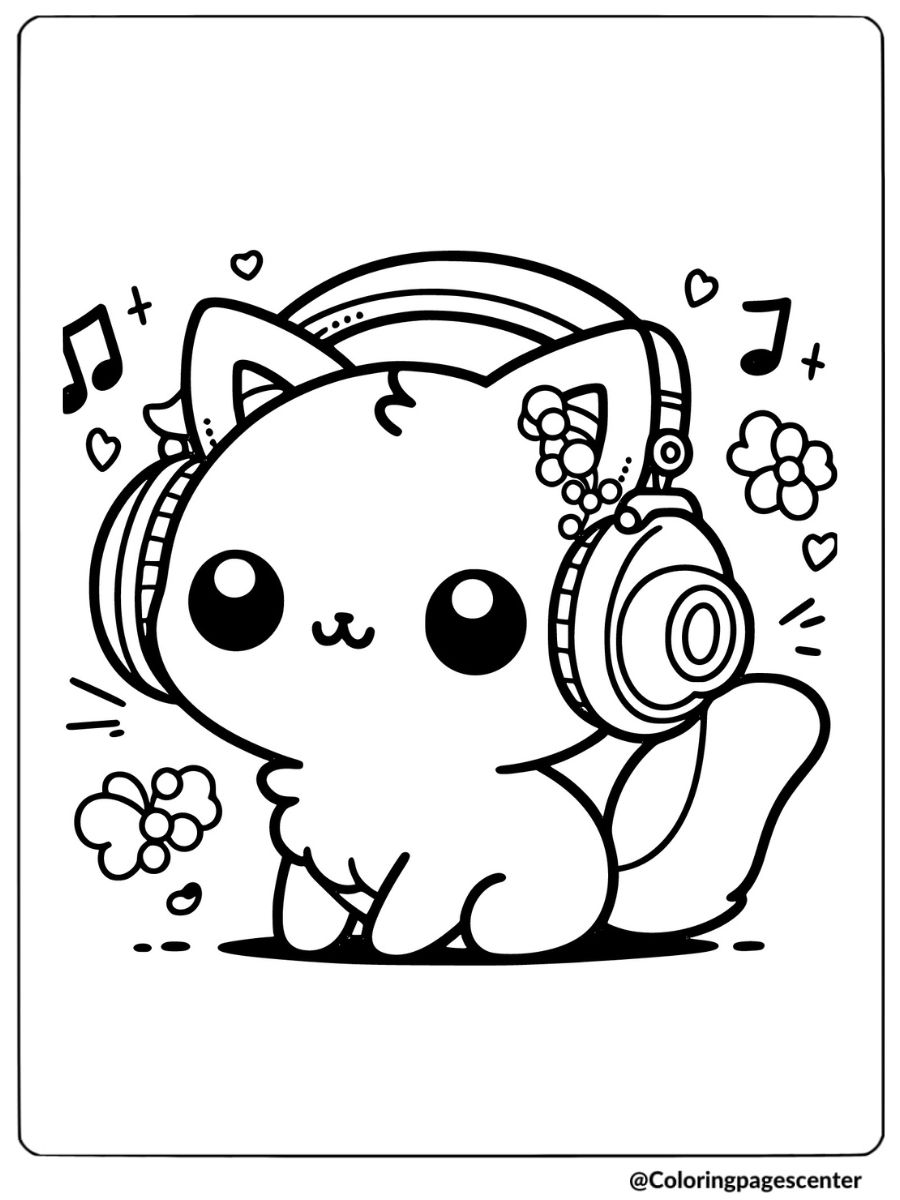 9 Free Printable Cute Cat Coloring Pages